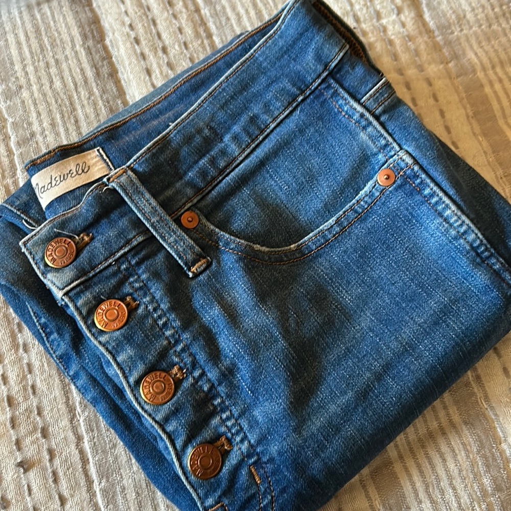 Madewell high rise skinny jeans, size 28